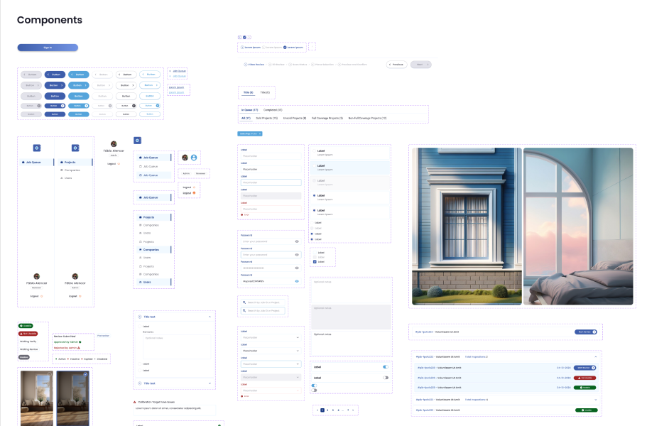Design governance and component library